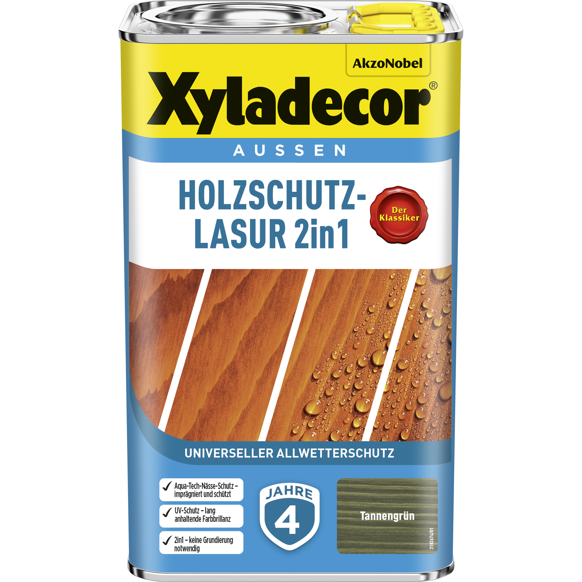 Xyladecor 2in1 Holzschutzlasur tannengrün 2,5 l