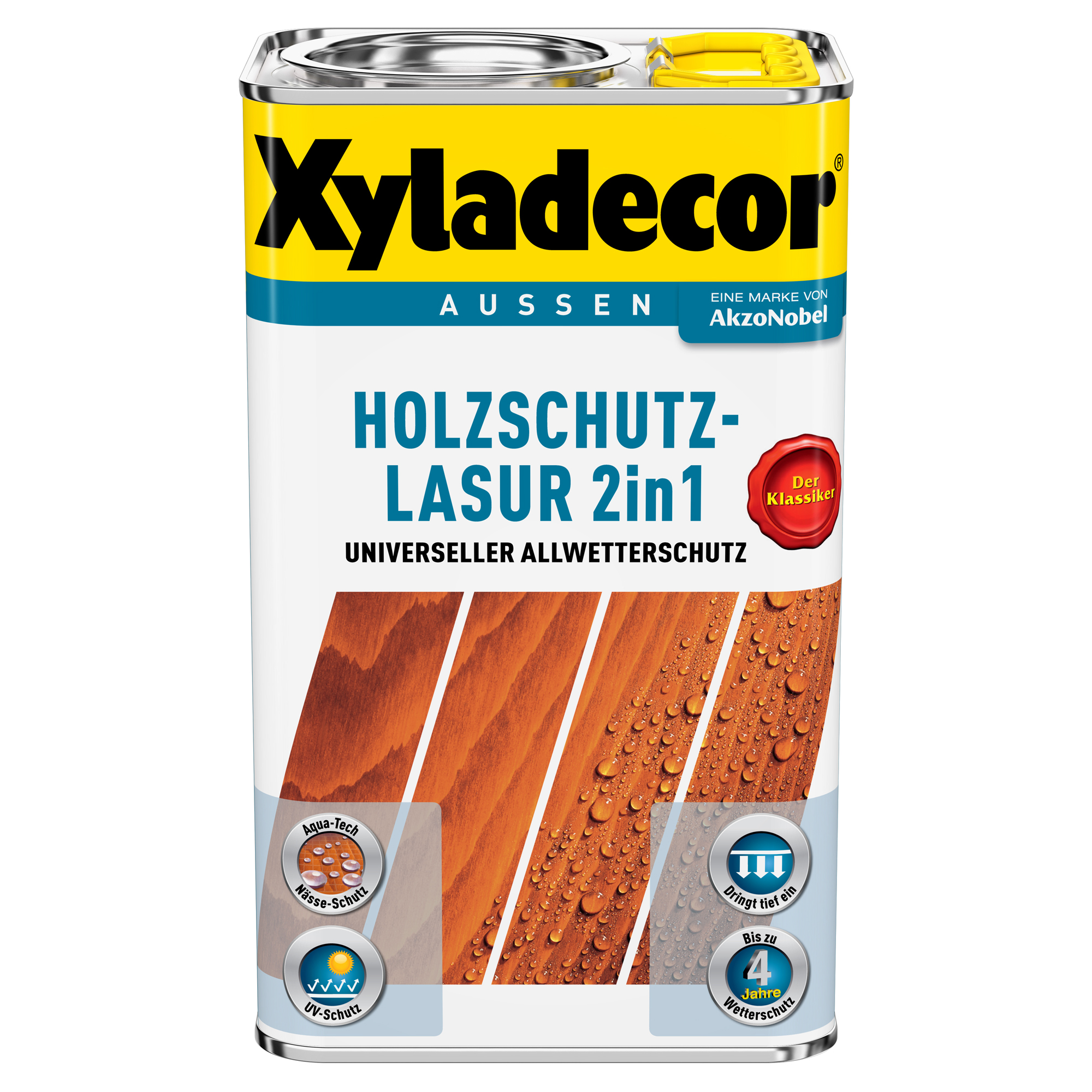 2in1 Holzschutzlasur teakfarben 5 l + product picture
