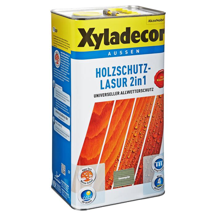 Holzschutzlasur 2in1 Tannengrun 5 L ǀ Toom Baumarkt