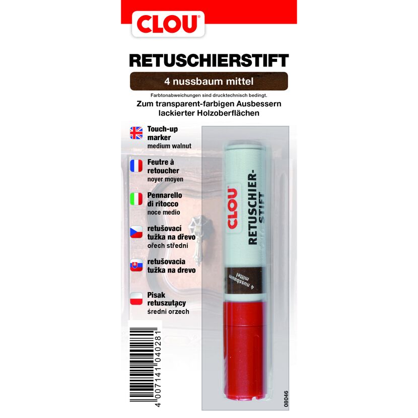 CLOU Retuschierstift, nussbaum mittel