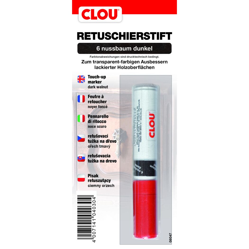 CLOU Retuschier-Stift 6 Nussbaum dunkel