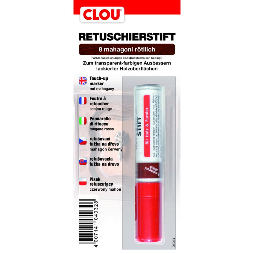 CLOU Retuschierstift 8 Mahagoni rötlich