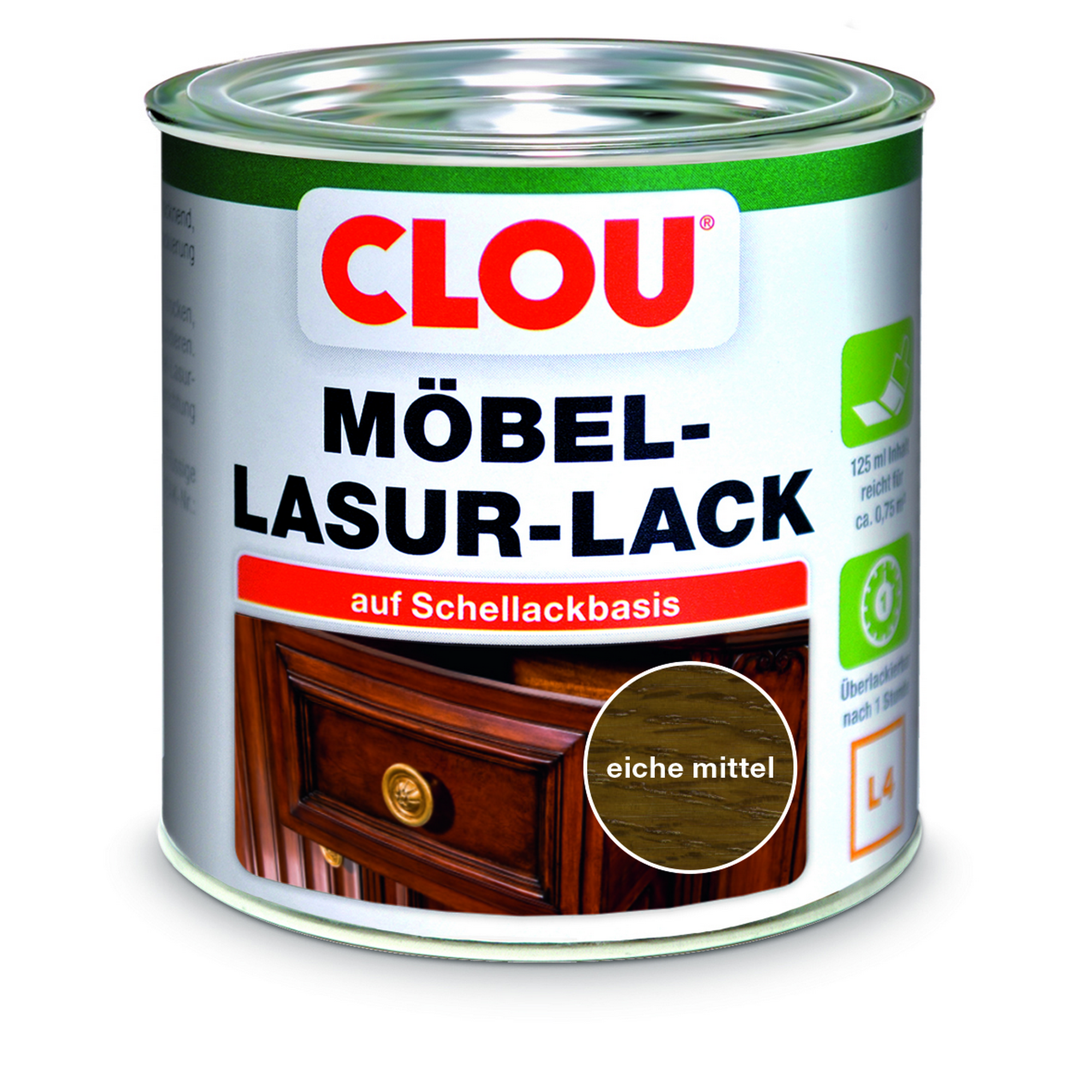 Möbel-Lasurlack eichefarben 125 ml + product picture