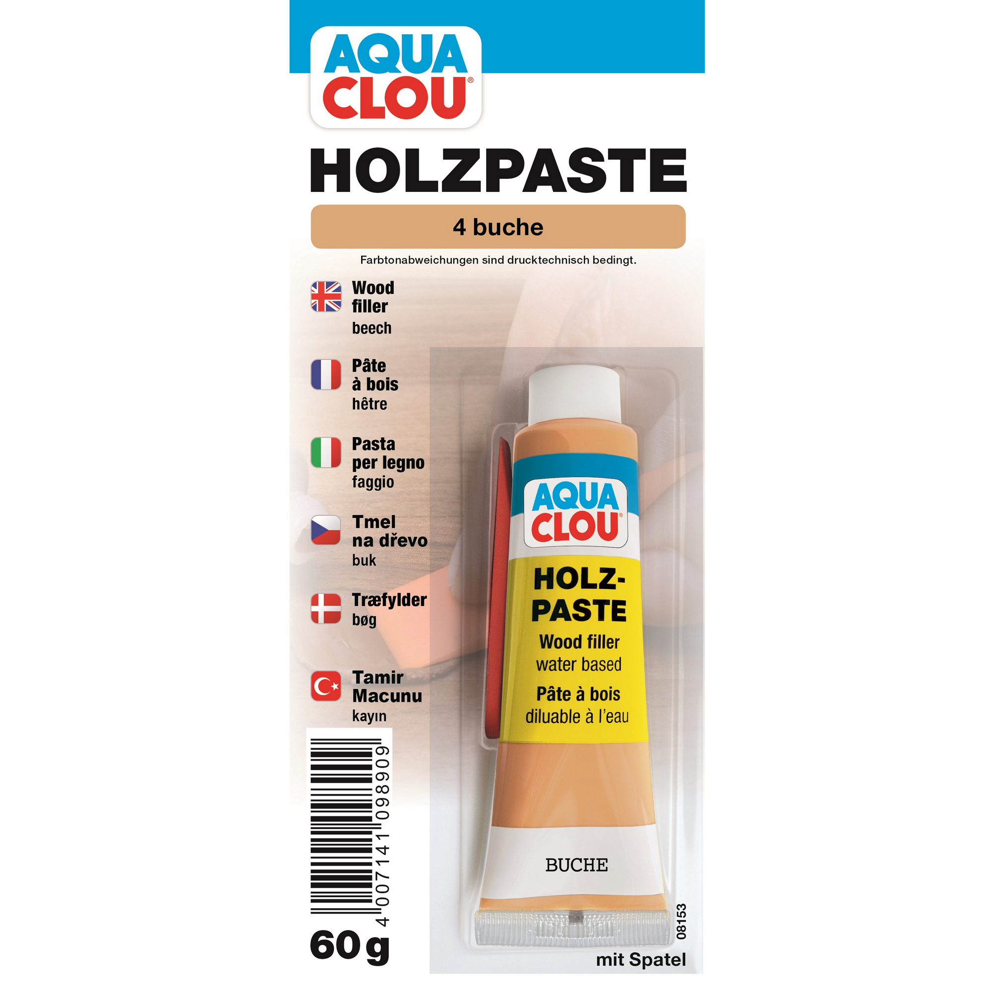 Holzpaste buchefarben 50 g + product picture