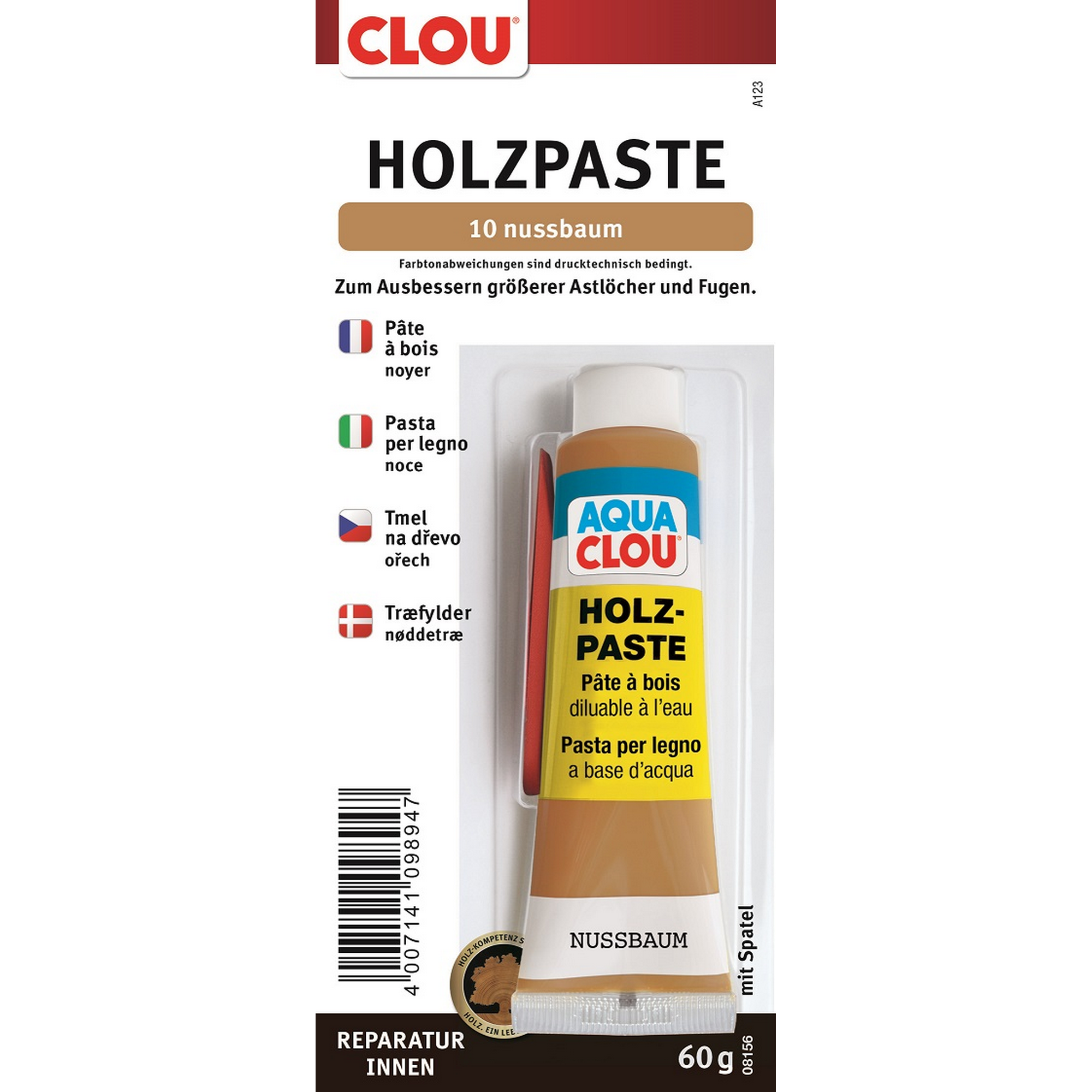 Holzpaste nussbaumfarben 60 g