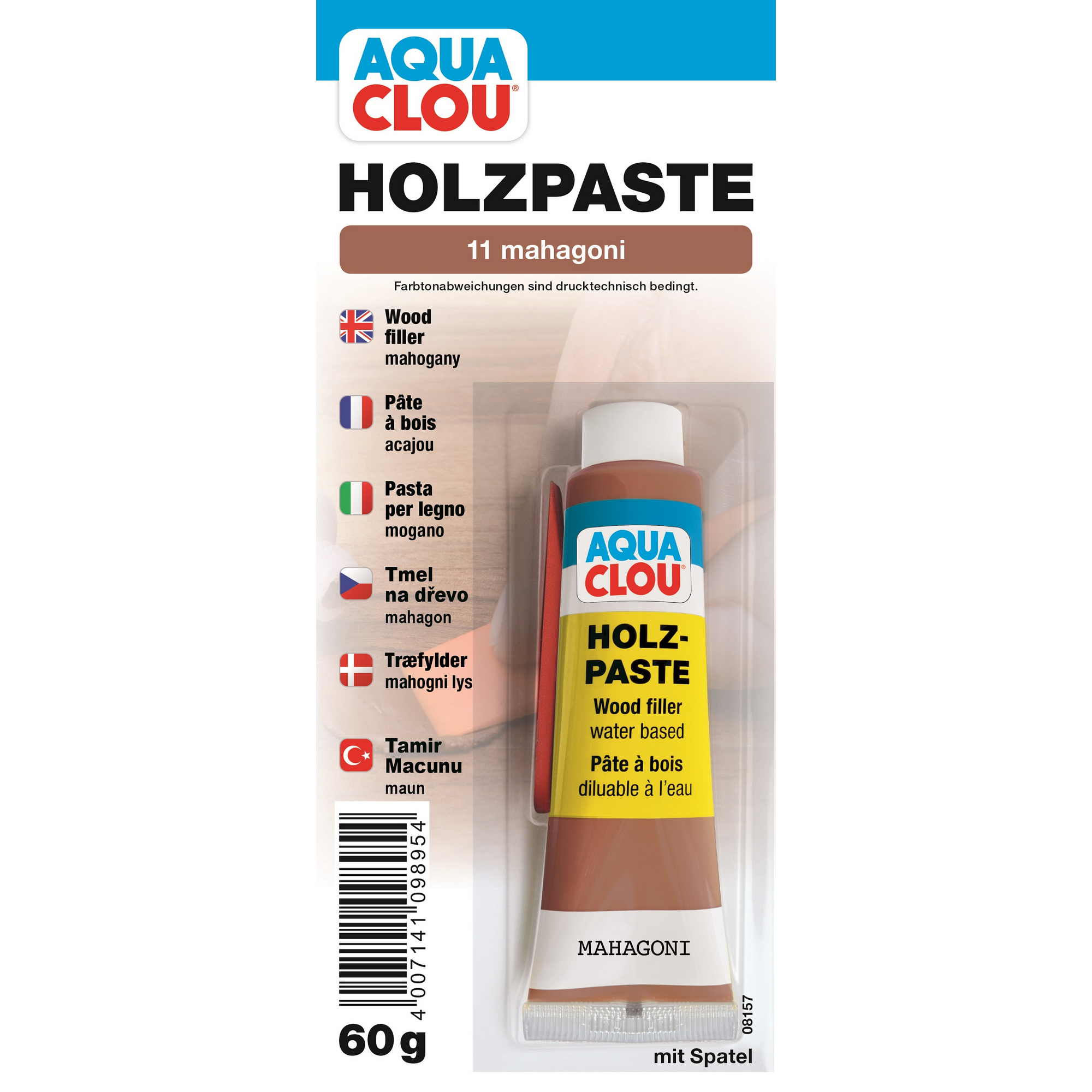 Holzpaste mahagonifarben 50 g + product picture