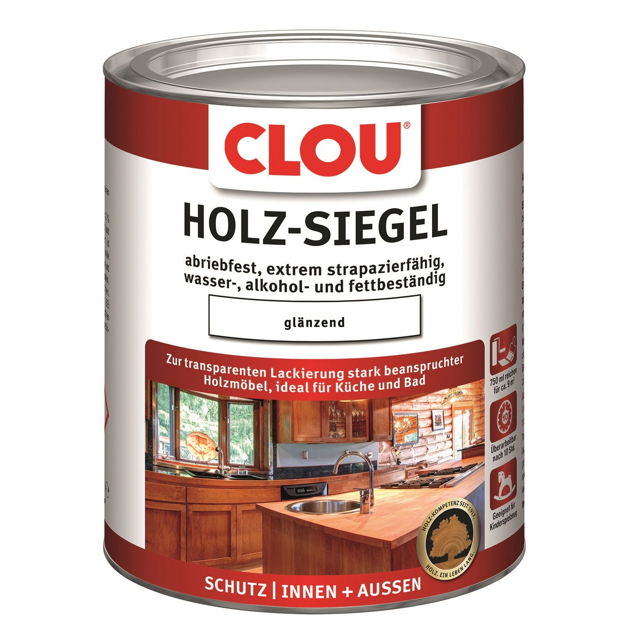 Clou Holz-Siegel für Küche und Bad