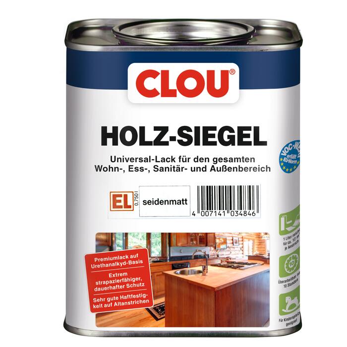 Clou Holzsiegel Universallack Seidenmatt 0 75 L ǀ Toom Baumarkt