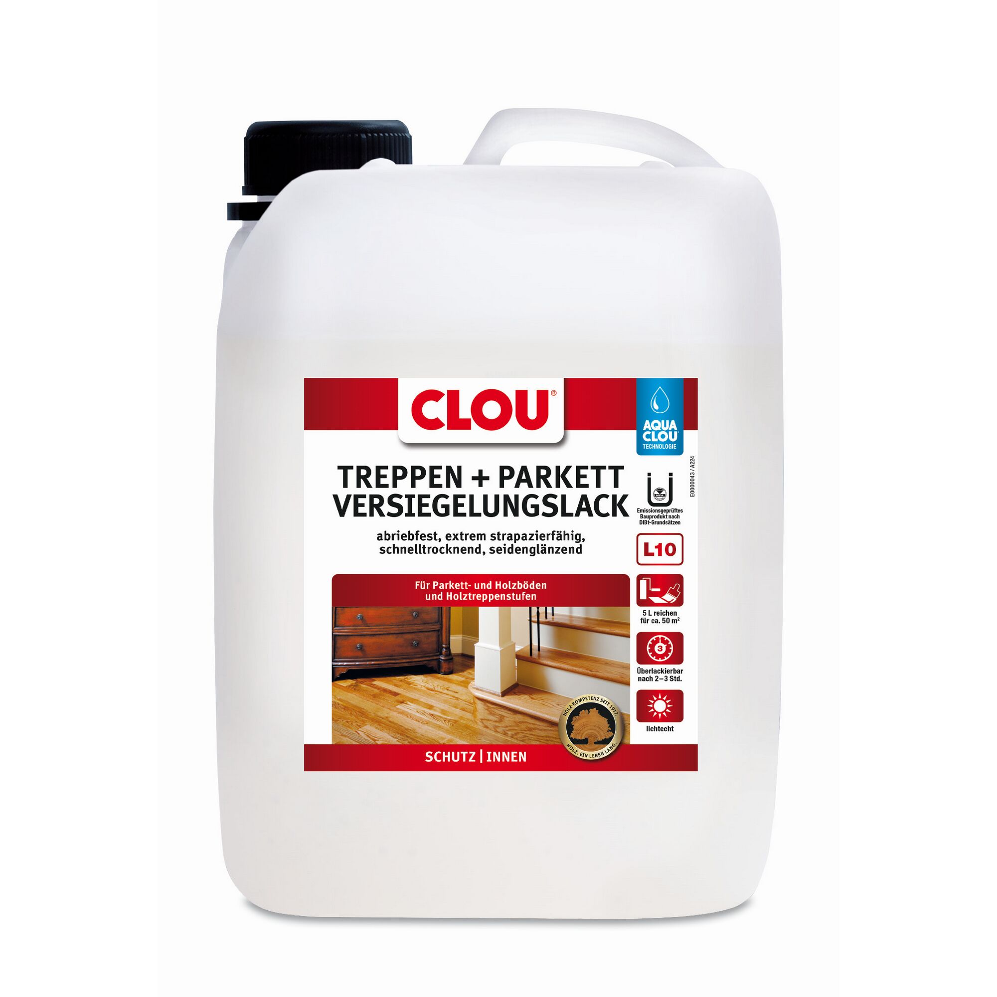 Clou Treppen und Parkett Versiegelungslack