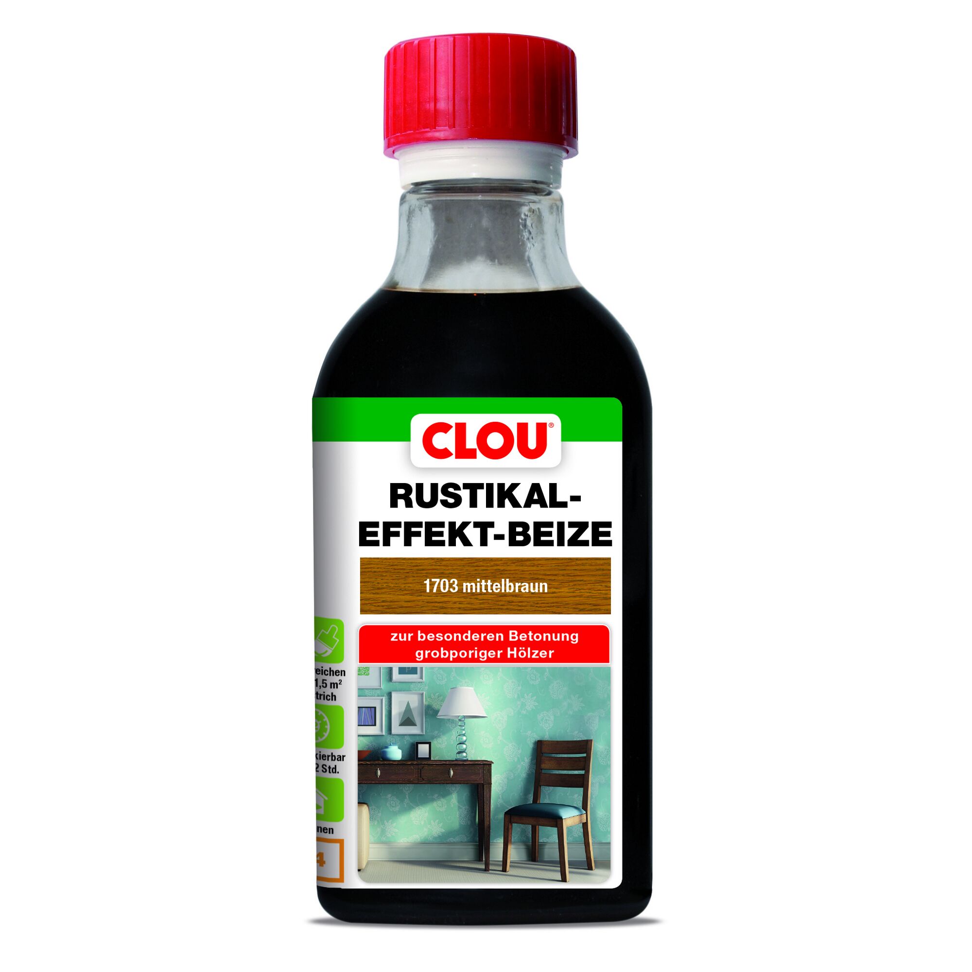 CLOU Rustikal-Effekt-Beize mittelbraun