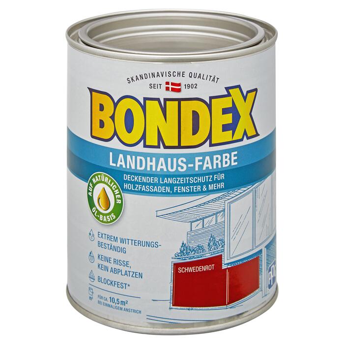 Bondex Landhaus Farbe Schwedenrot 0 75 L ǀ Toom Baumarkt