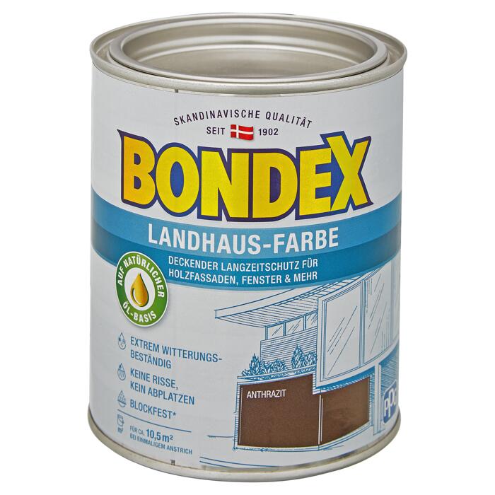 Bondex Landhaus Farbe Anthrazit 0 75 L ǀ Toom Baumarkt