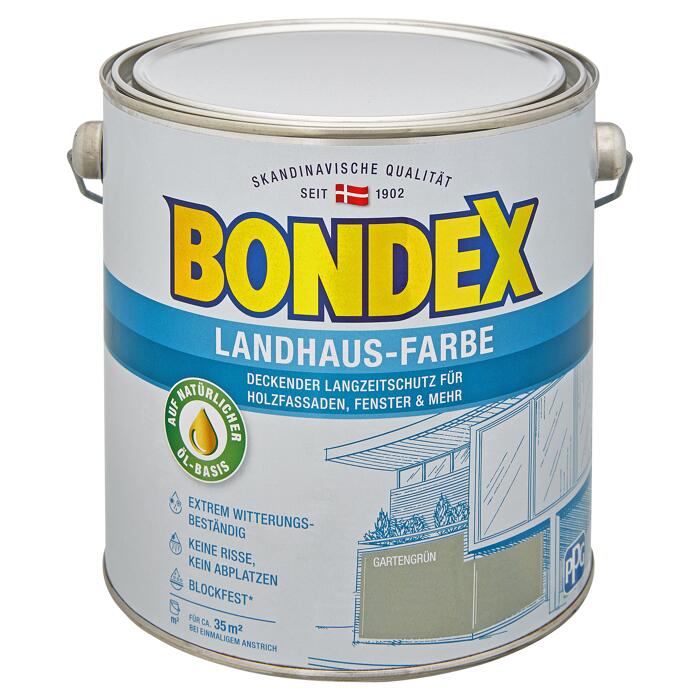 Bondex LandhausFarbe gartengrün 2,5 l ǀ toom Baumarkt