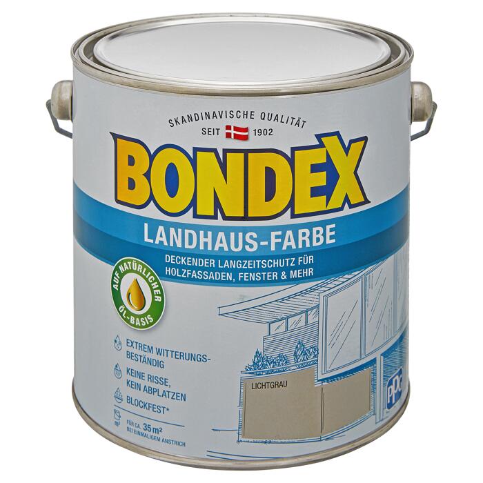 Bondex Landhaus Farbe Lichtgrau 2 5 L ǀ Toom Baumarkt