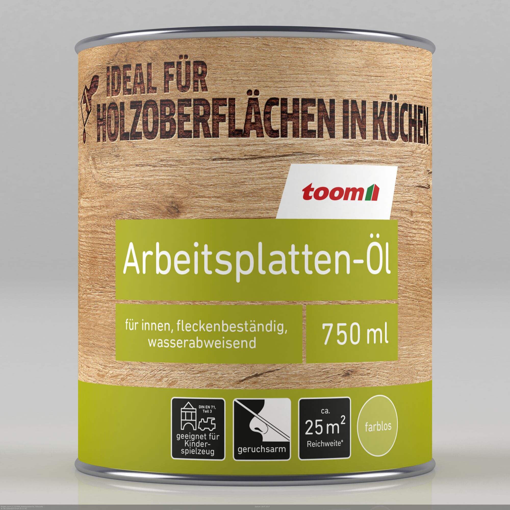 toom Arbeitsplatten-Öl, 750 ml, farblos