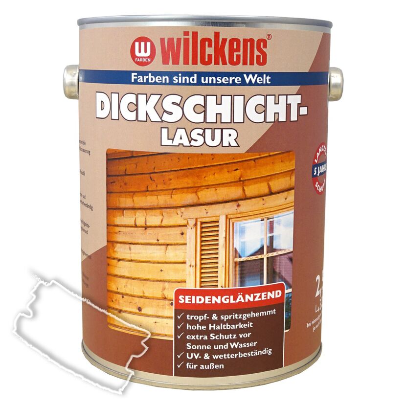 Wilckens Dickschicht-Lasur seidenglänzend für außen