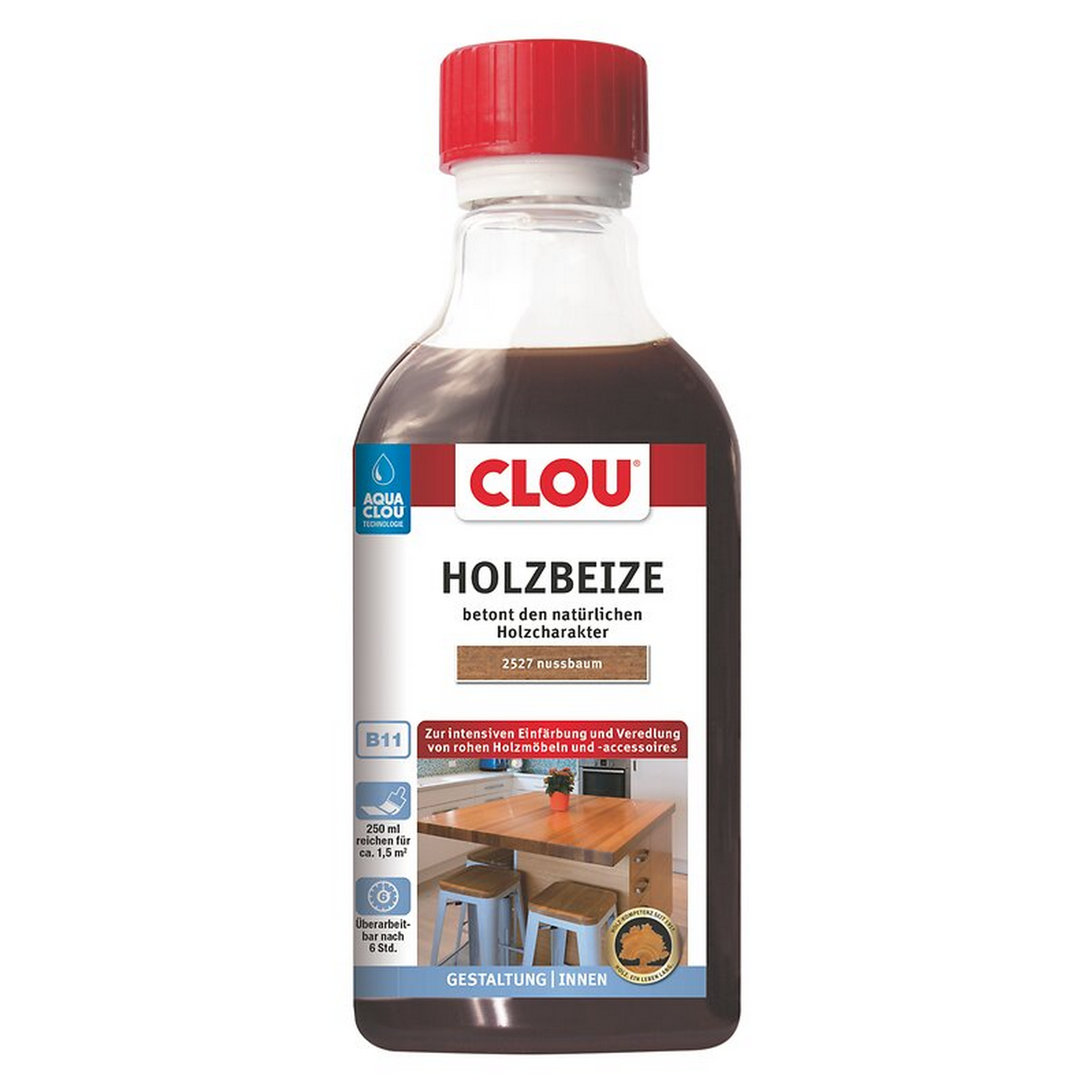 Holzbeize nussbaumfarben 250 ml