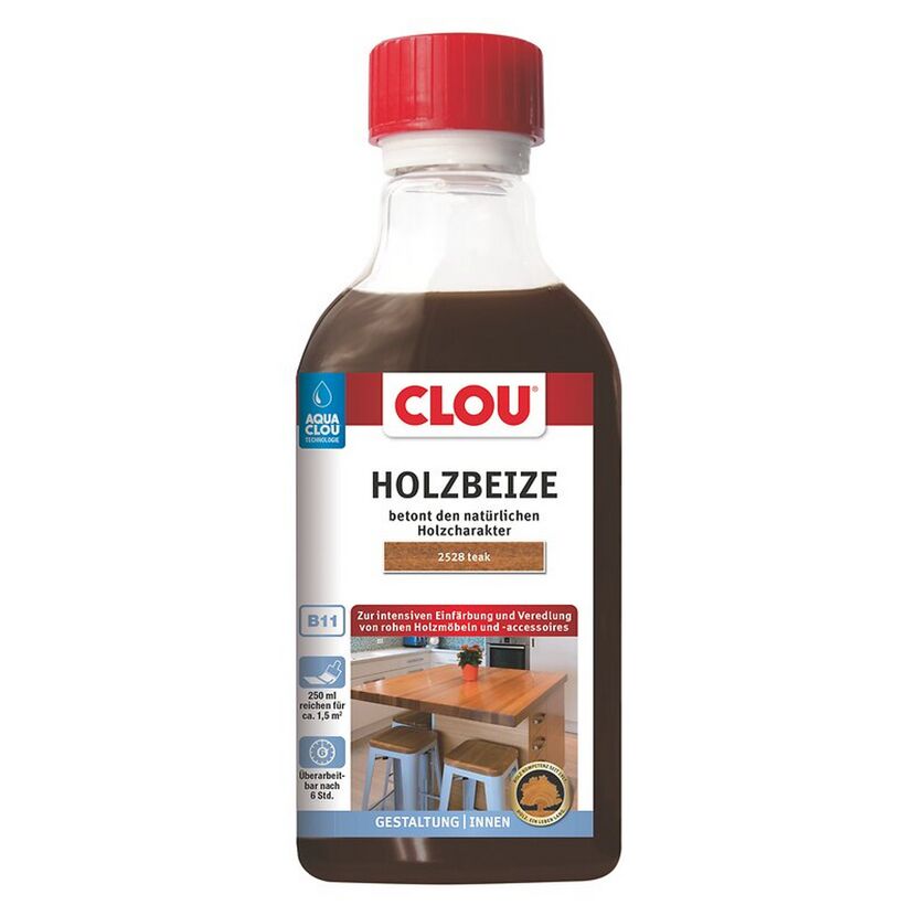 Holzbeize teakfarben 250 ml