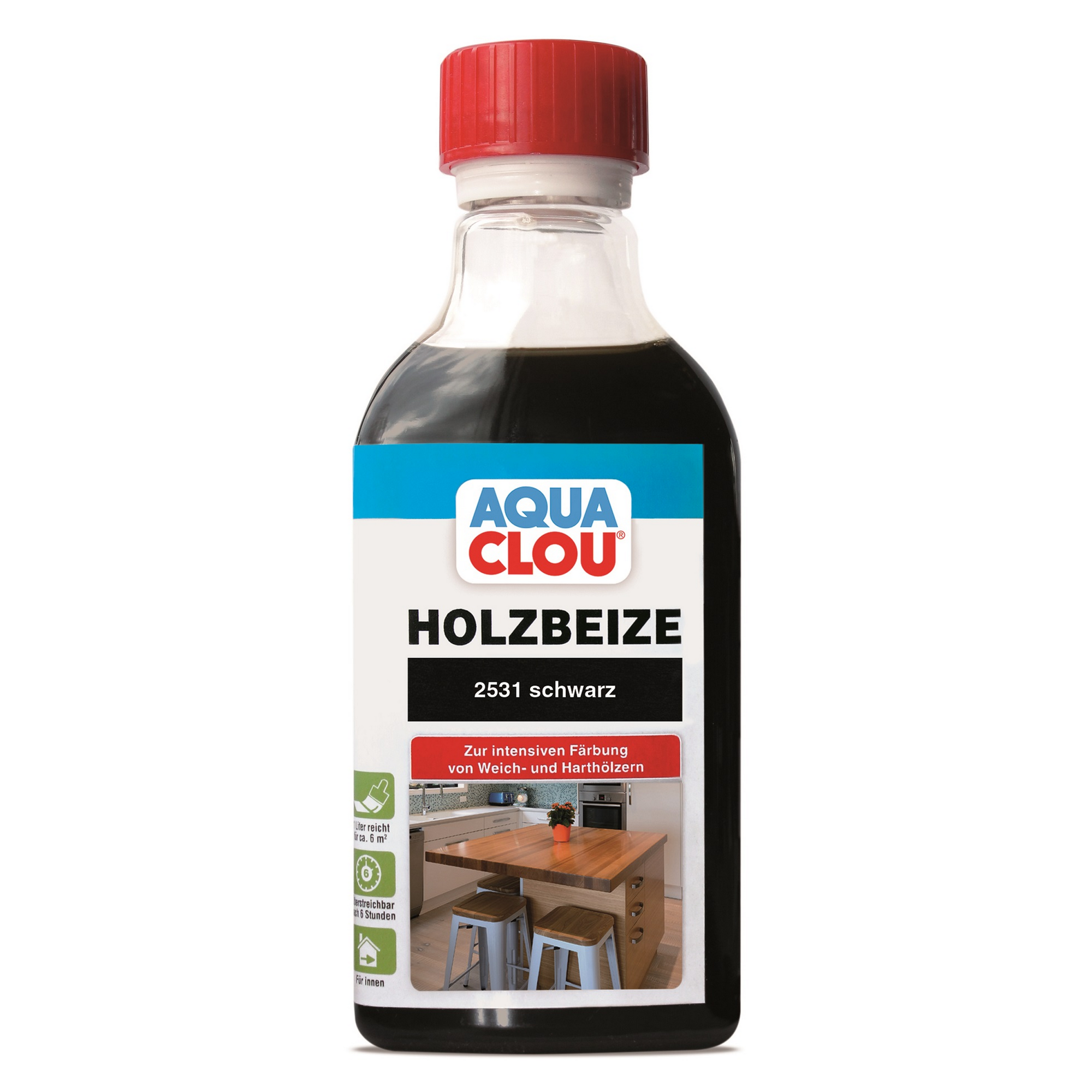 Holzbeize schwarz 250 ml + product picture