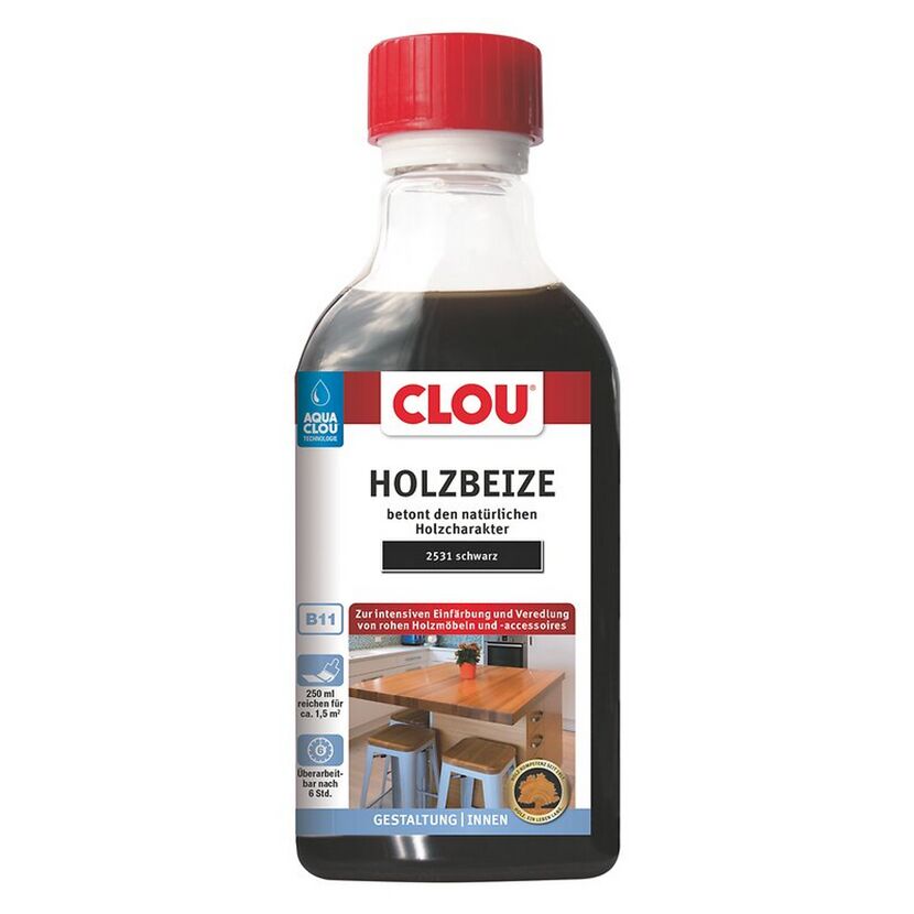 Holzbeize schwarz 250 ml