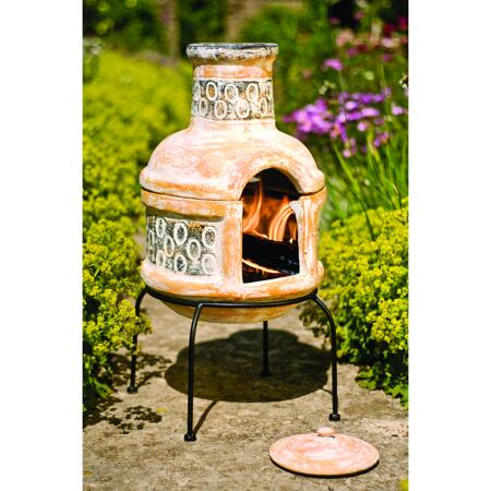 3. Bild von Gartenkamin Mexikoofen 'Circle' Ton Ø 36 x 75 cm