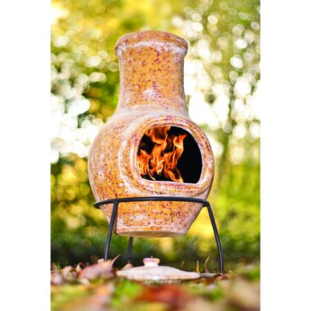 3. Bild von Gartenkamin Mexikoofen 'Plain' Ton Ø 31 x 65 cm