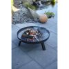 Feuerschale mit brennendem Holz
