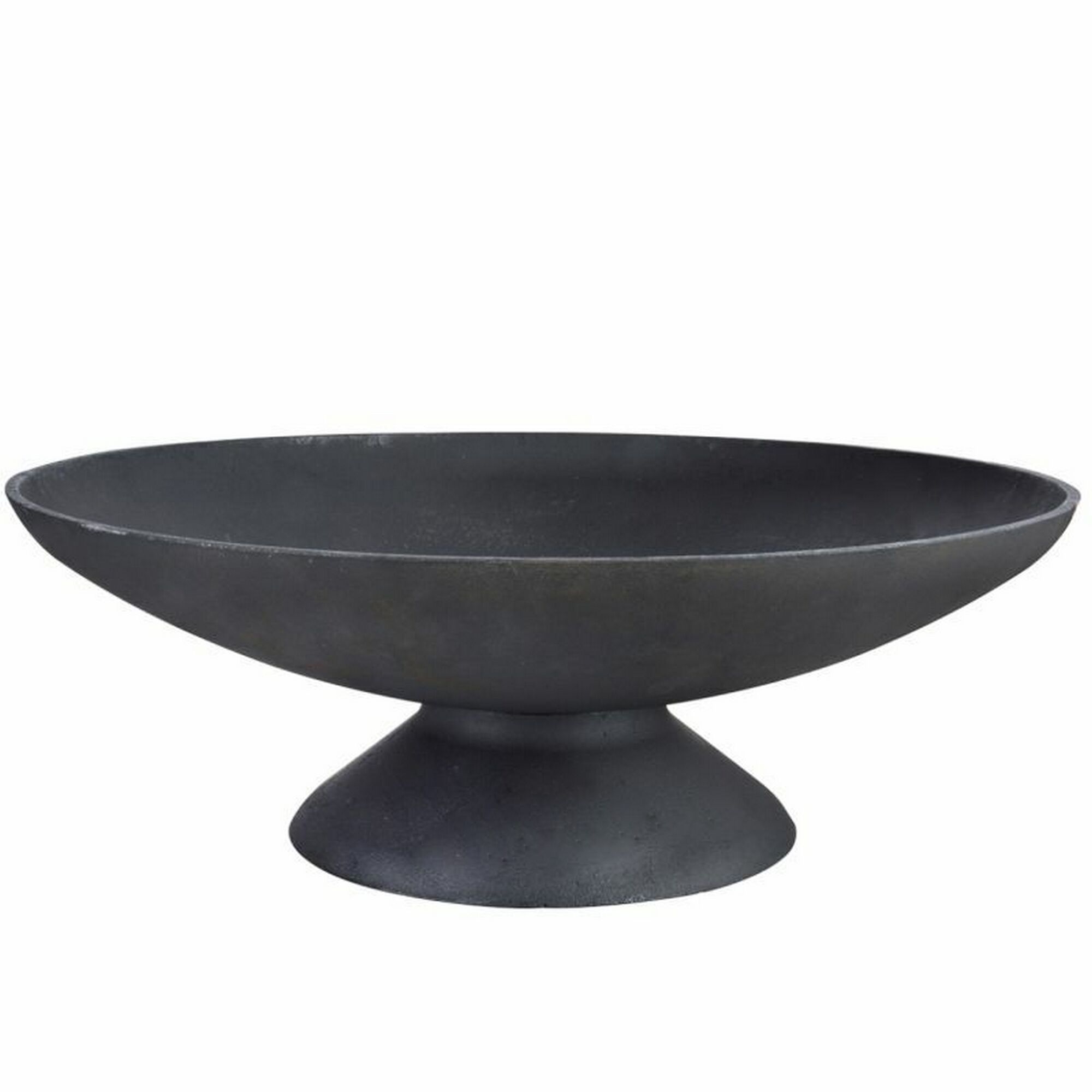 Schwarze Guss-Feuerstelle