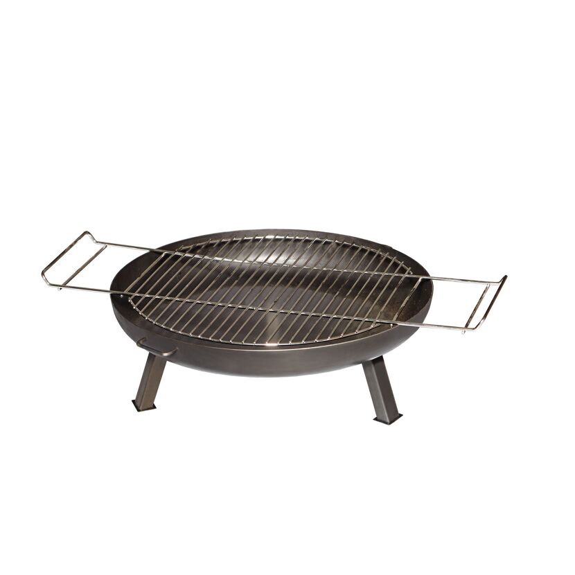 Runder Grill mit abnehmbarem Grillrost