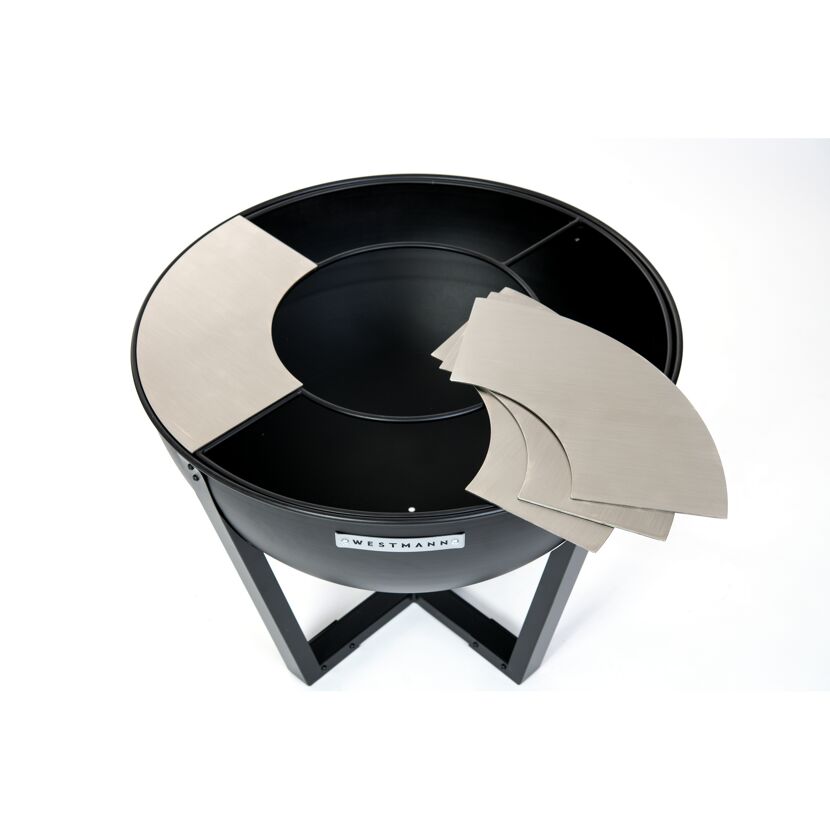Westmann Premium Feuerstelle mit Abdeckplatten