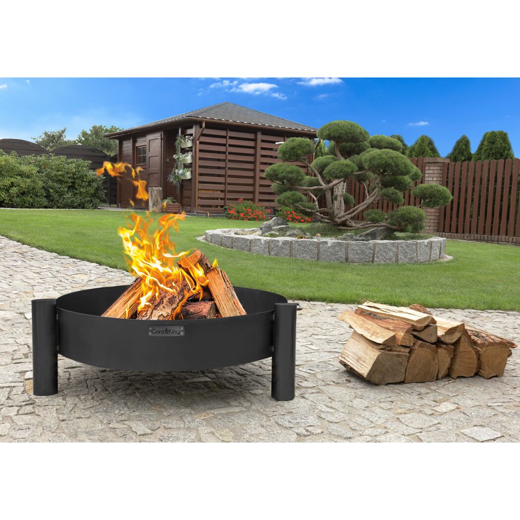 Feuerschale 'Haiti' schwarz Ø 68 x 30 cm