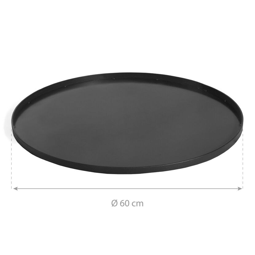 Bodenplatte schwarz Ø 60 cm