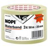 Malerkrepp 3er-Pack 50 m braun