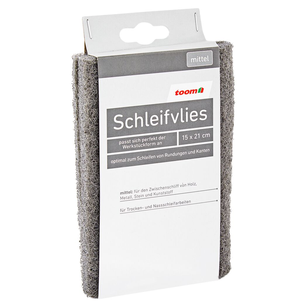 Schleifvlies mittel von toom, 15 x 21 cm