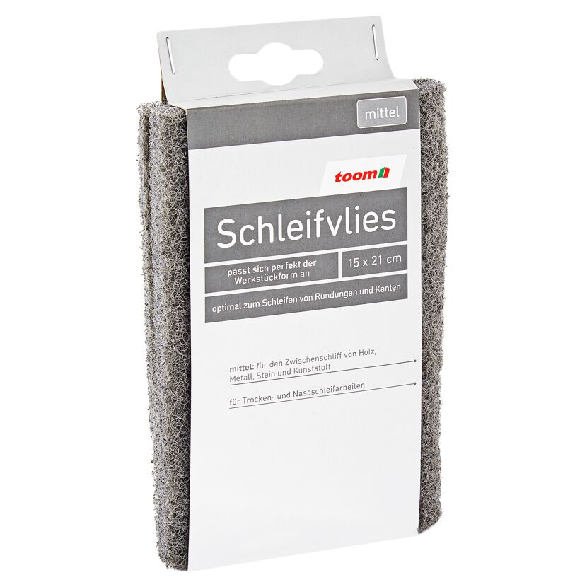 Schleifvlies mittel von toom, 15 x 21 cm