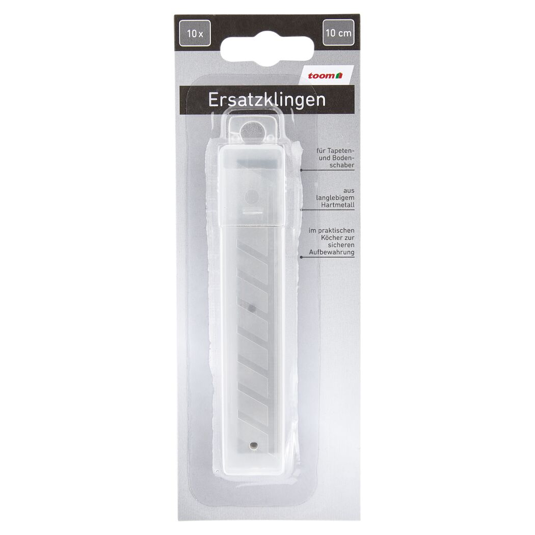Ersatzklingen Tapeten- und Bodenschaber Hartmetall 10 cm 10 Stück