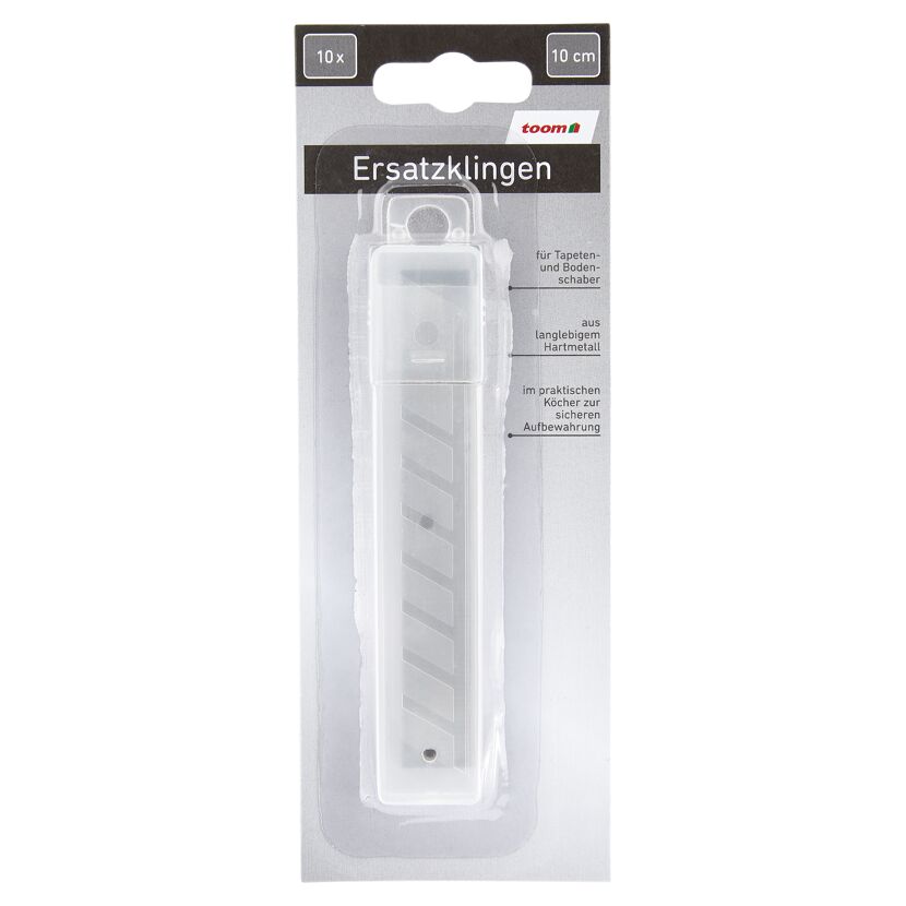 Ersatzklingen Tapeten- und Bodenschaber Hartmetall 10 cm 10 Stück