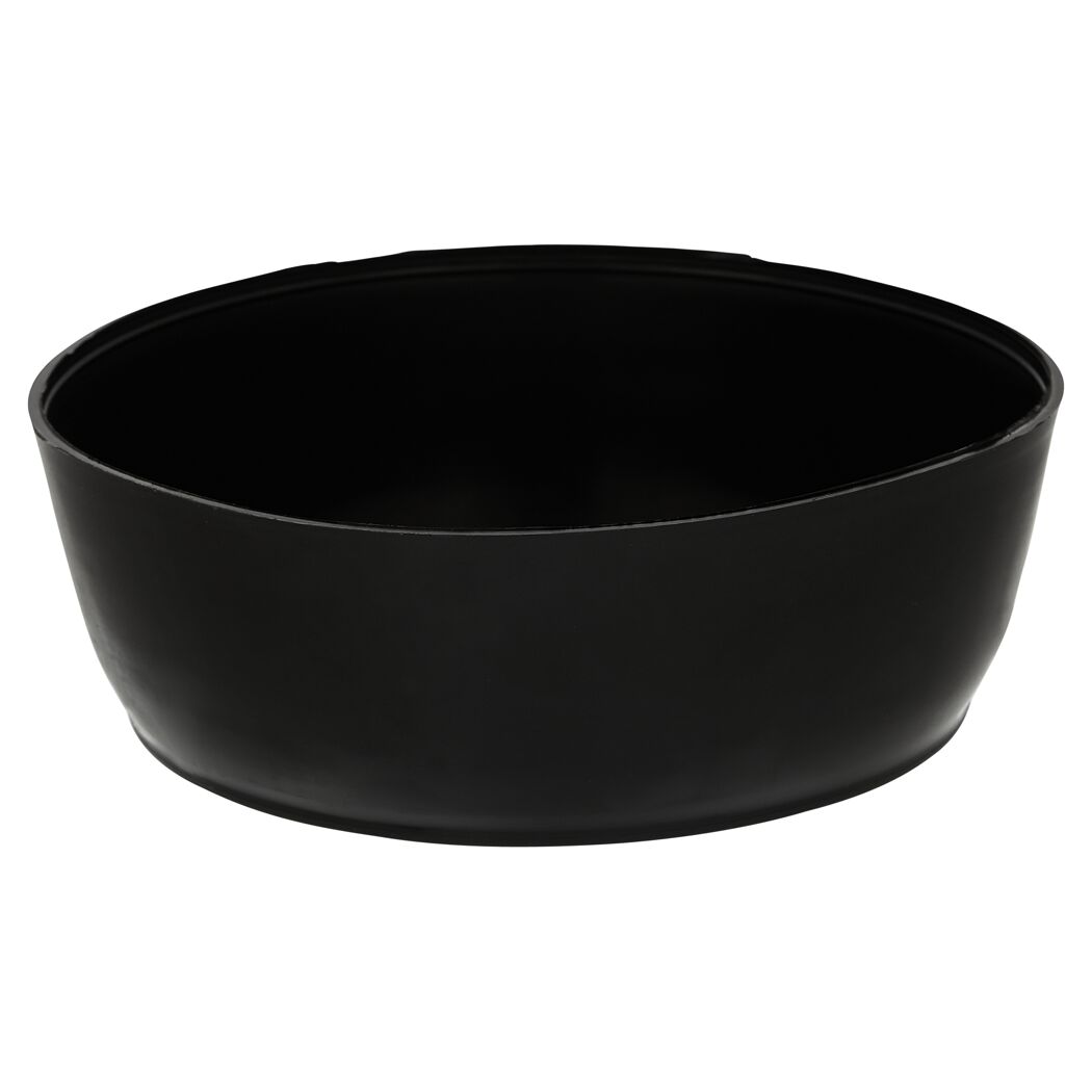Schwarze Gipsschüssel aus Kunststoff