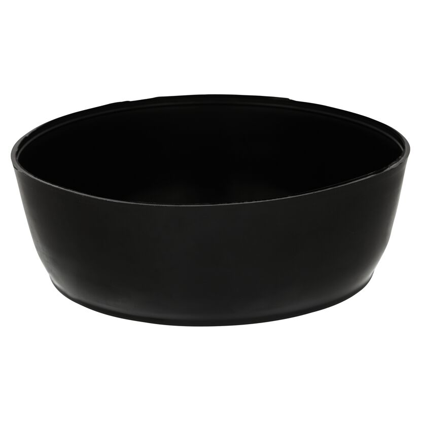 Schwarze Gipsschüssel aus Kunststoff