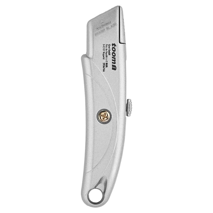 Silbernes Teppichmesser Toom