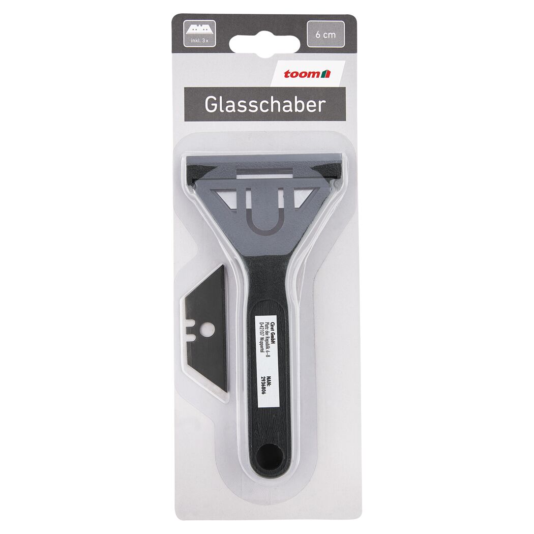 Glasschaber mit Ersatzklingen