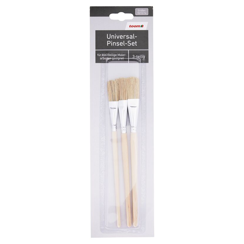 Drei Universalpinsel im Set
