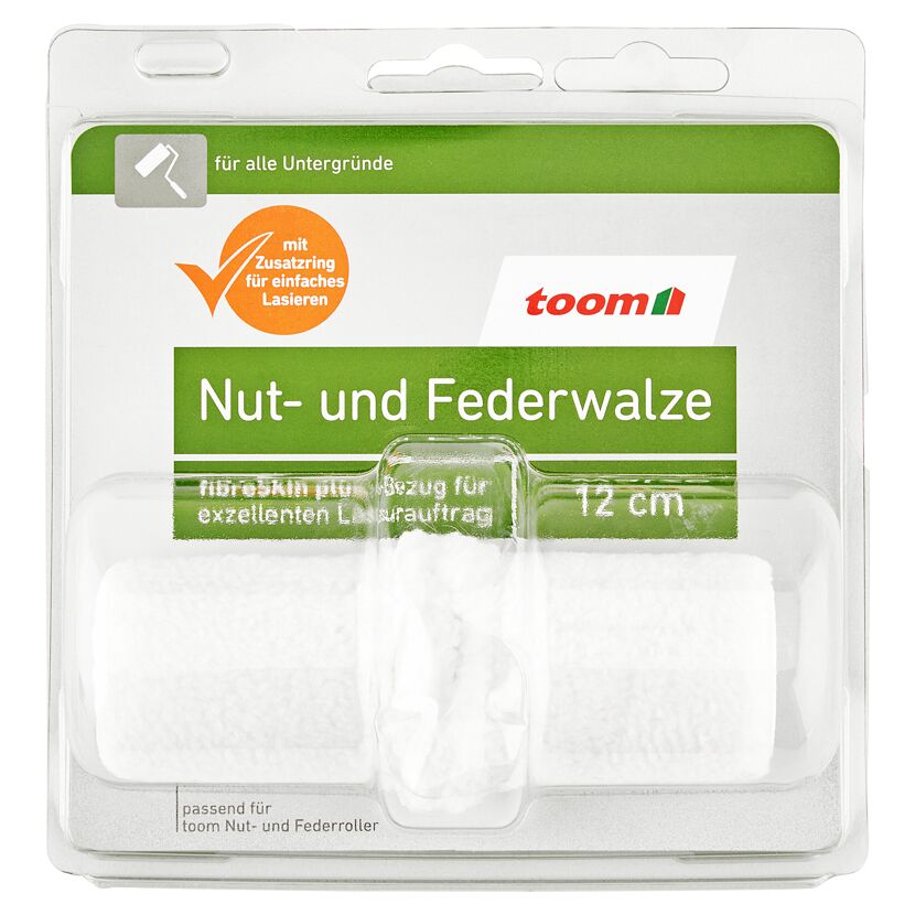 Nut- und Federwalze 12 cm
