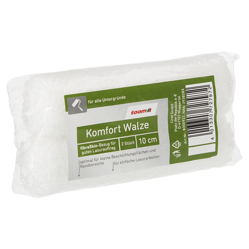 Lasurwalze 'Komfort' 10 cm 2 Stück
