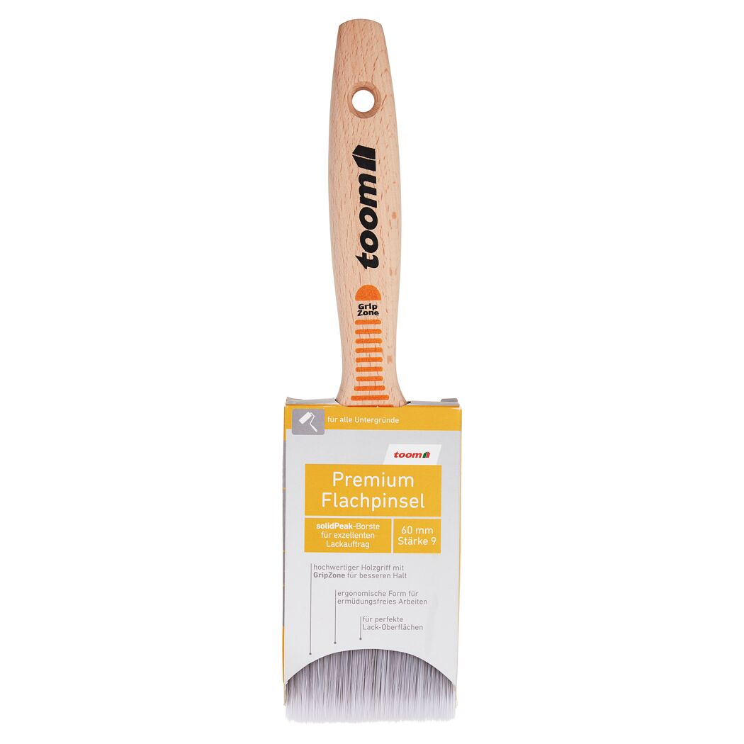 Flachpinsel Premium solidPeak-Borste Stärke 9 60 mm