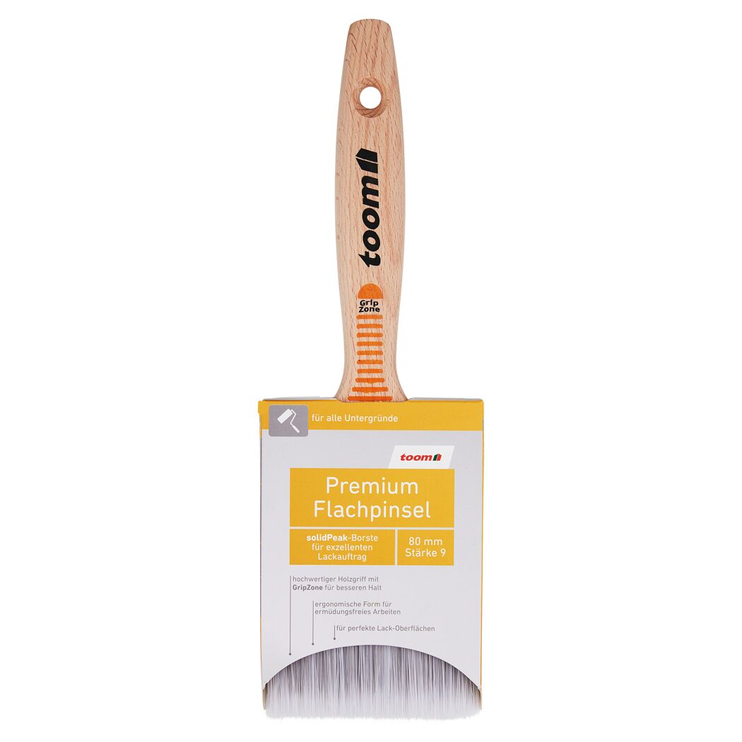 Flachpinsel Premium solidPeak-Borste Stärke 9 80 mm