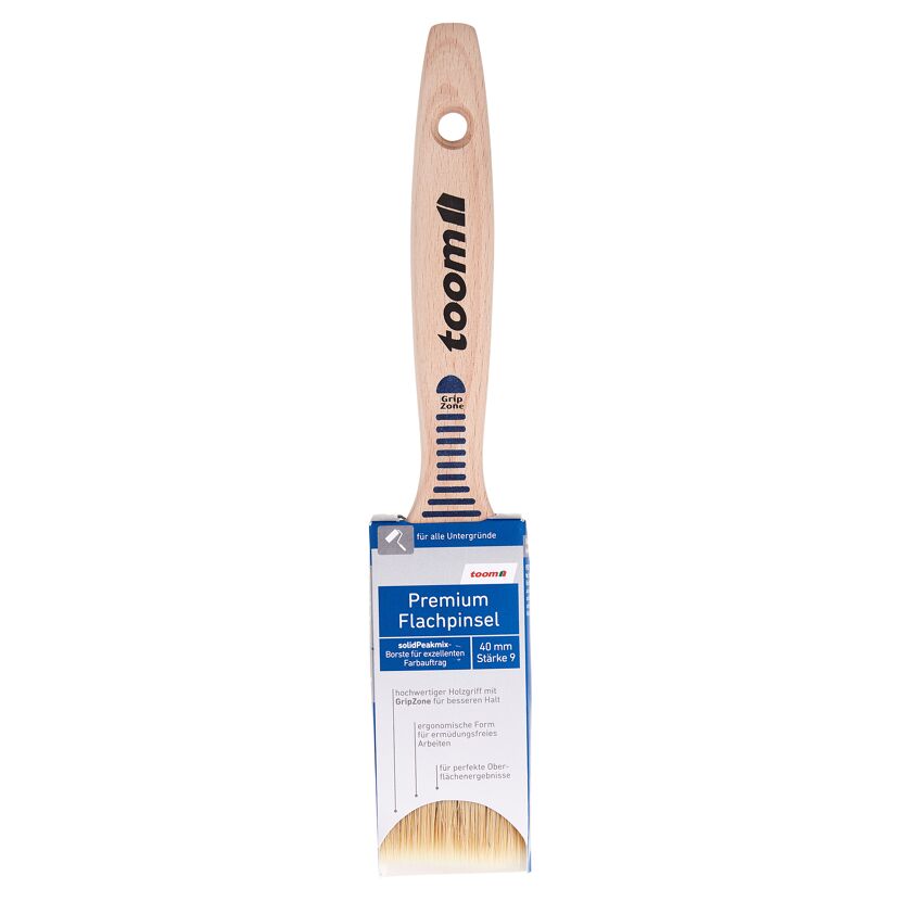 toom Premium Flachpinsel 40 mm Stärke 9