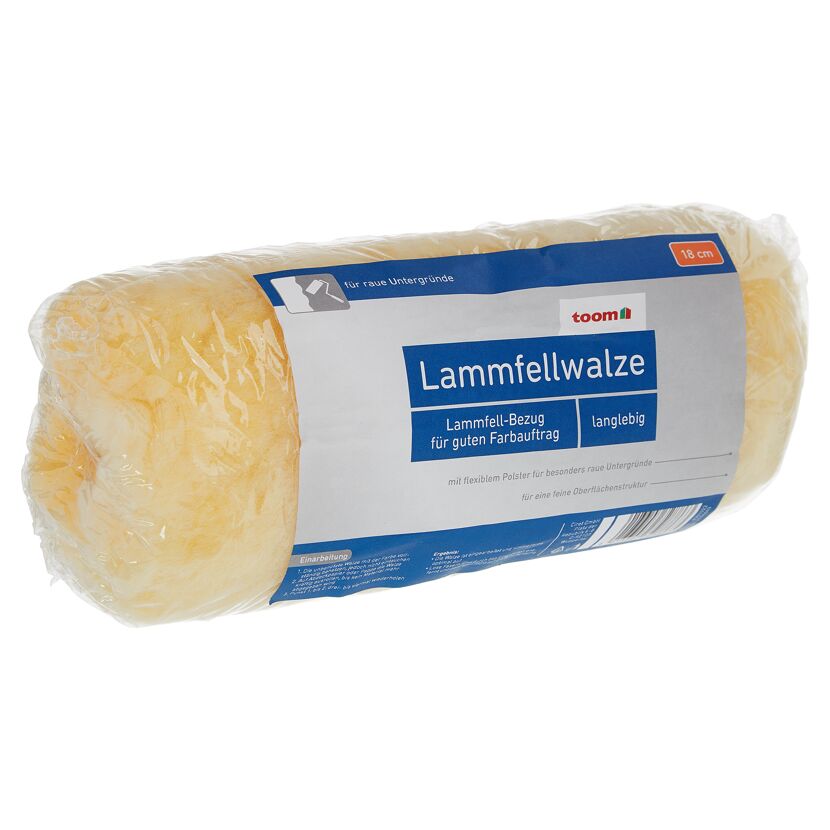 Lammfellwalze von toom, 18 cm