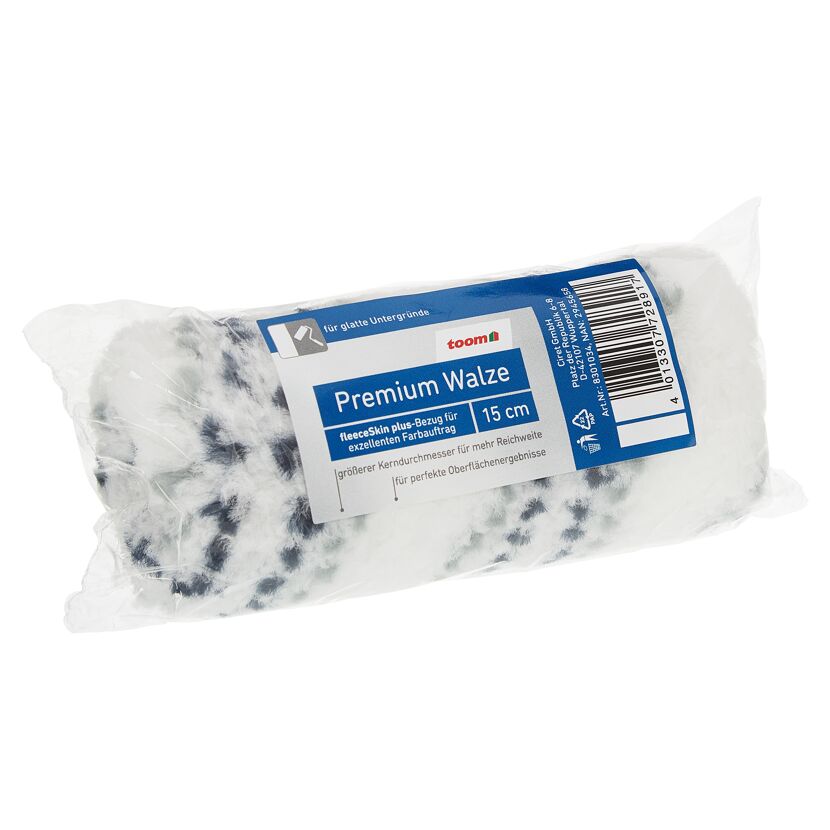 Verpackte Premium Farbwalze 15cm von toom