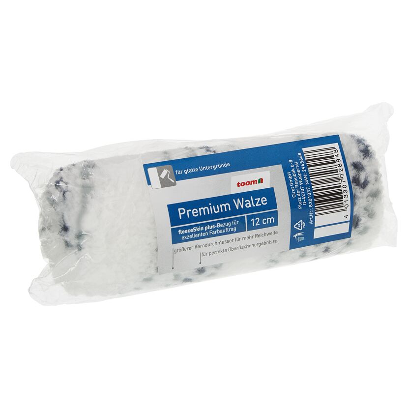 toom Premium Farbwalze, 12 cm, in Verpackung